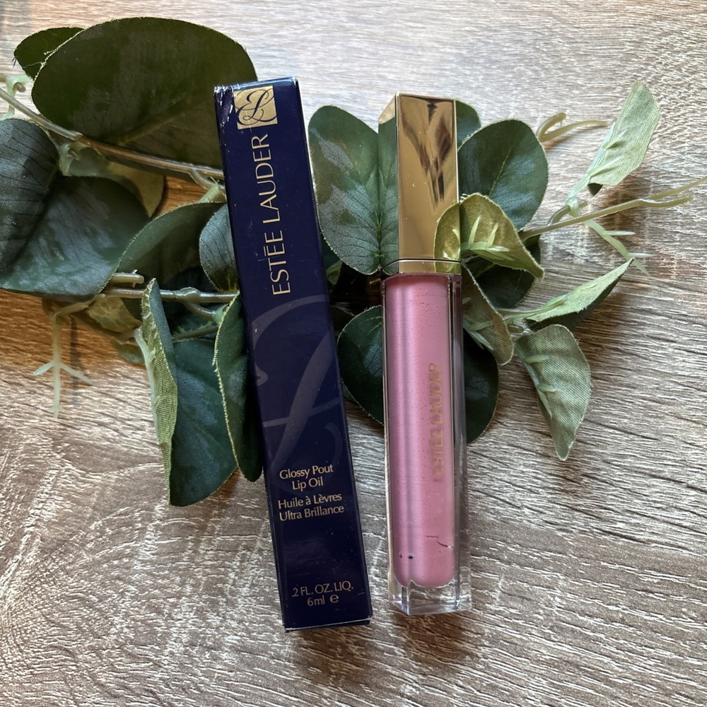 Estee Lauder Glossy Pout Tinted Lip Oil | 02 Strawberry Milk - New in Box